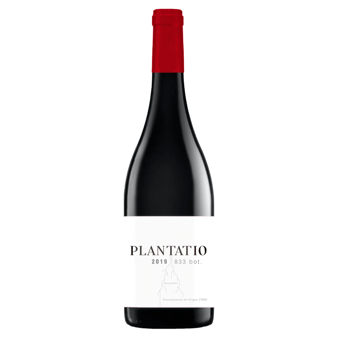 Botella Plantatio 2019 vino tinto de toro sin fondo